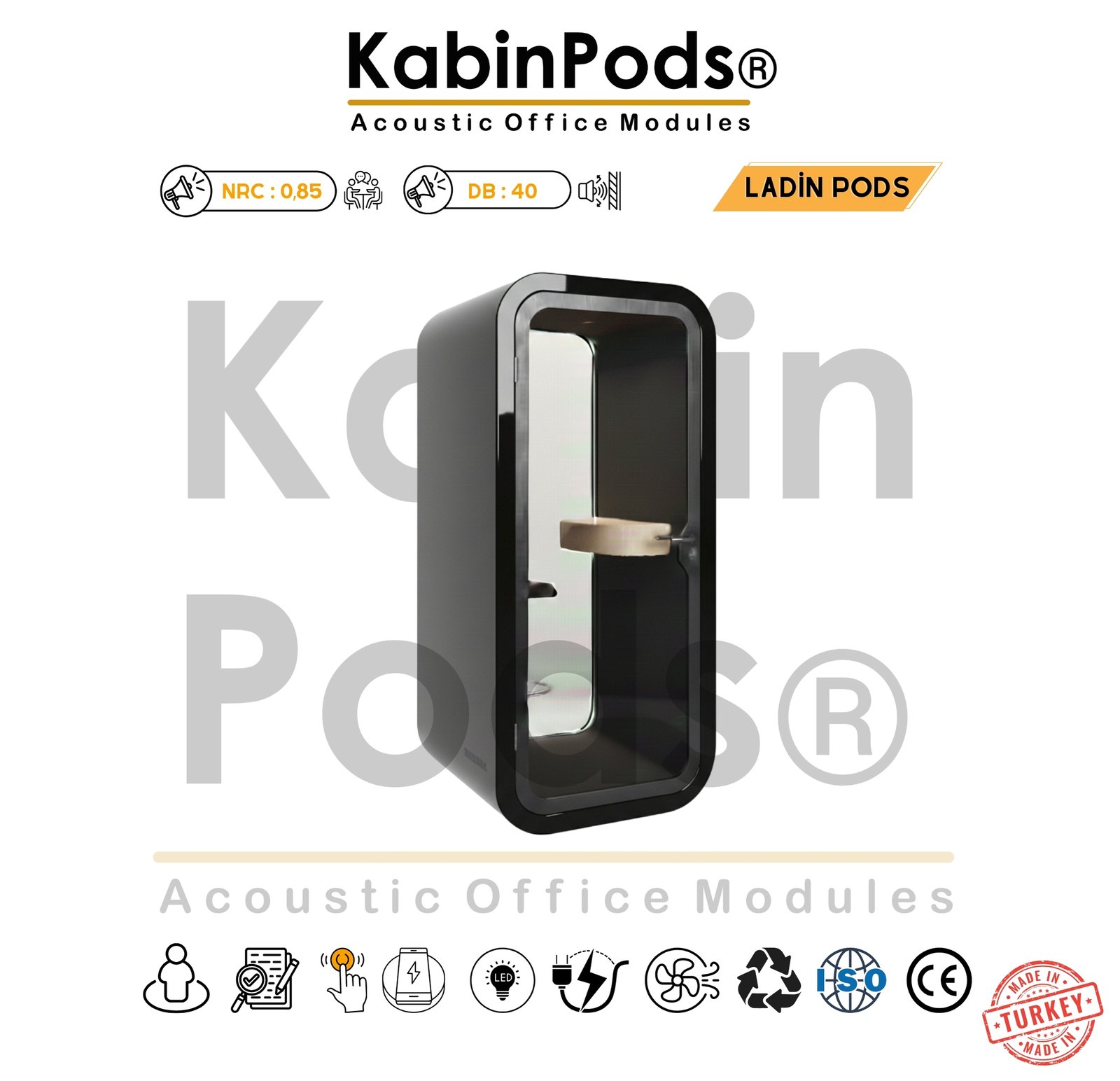 Akustik Telefon Kabini Detay - 3. Görsel - Ses Yalıtım Teknolojisi